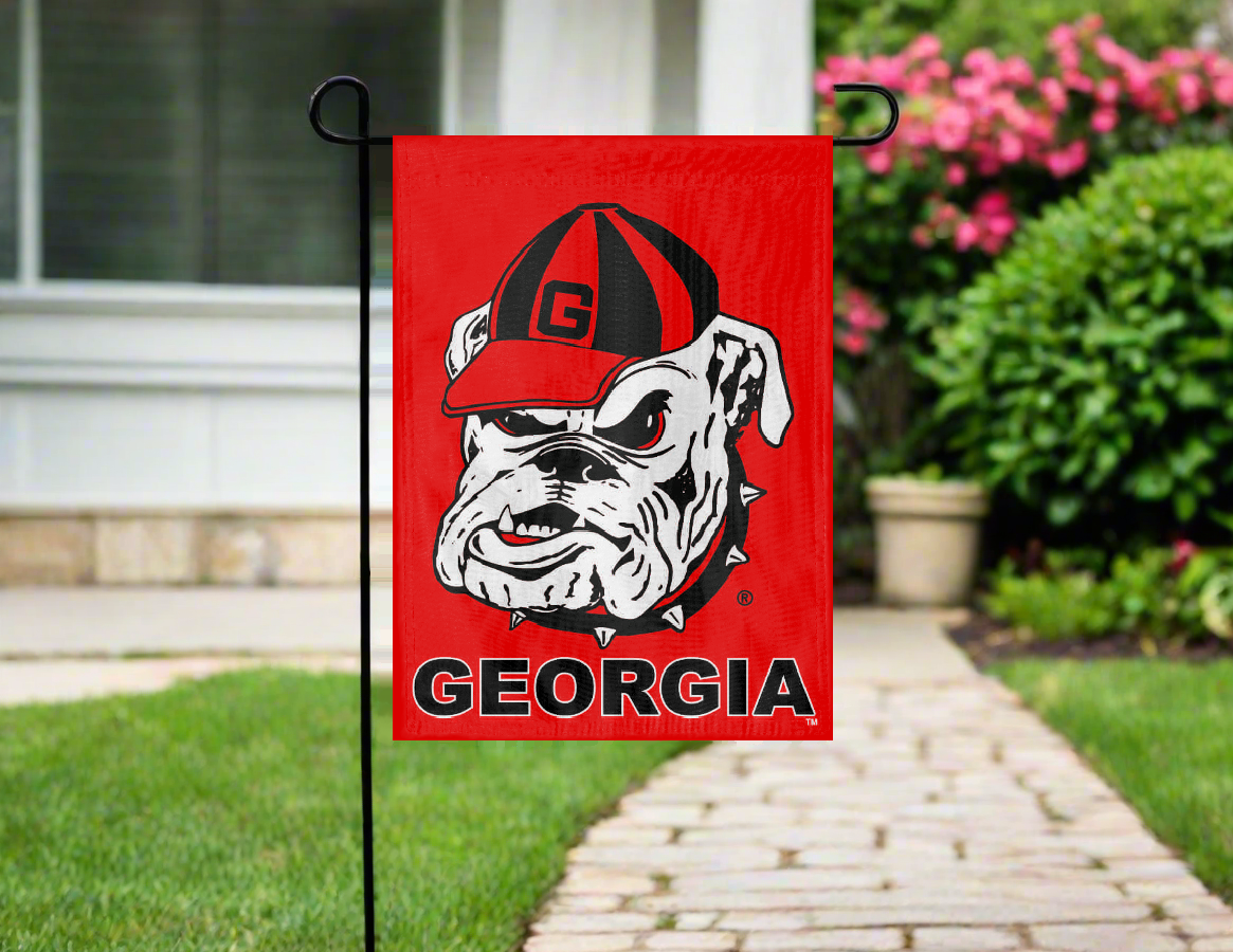 13x18 University of Georgia Bulldogs Double Sided Garden Flag