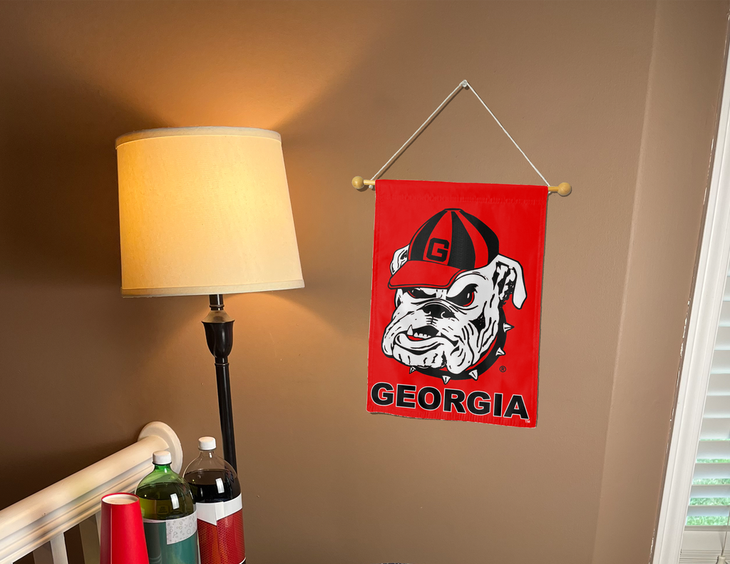 13x18 University of Georgia Bulldogs Double Sided Garden Flag