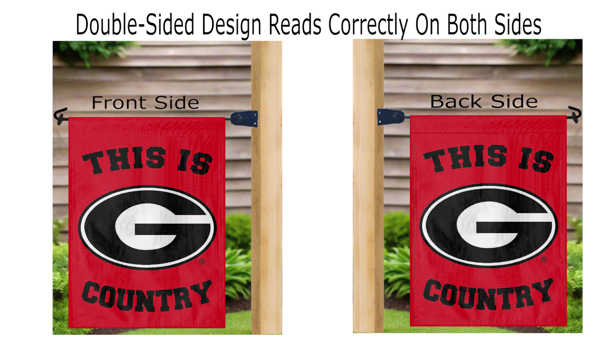 Georgia Bulldogs Country Double Sided Garden Flag