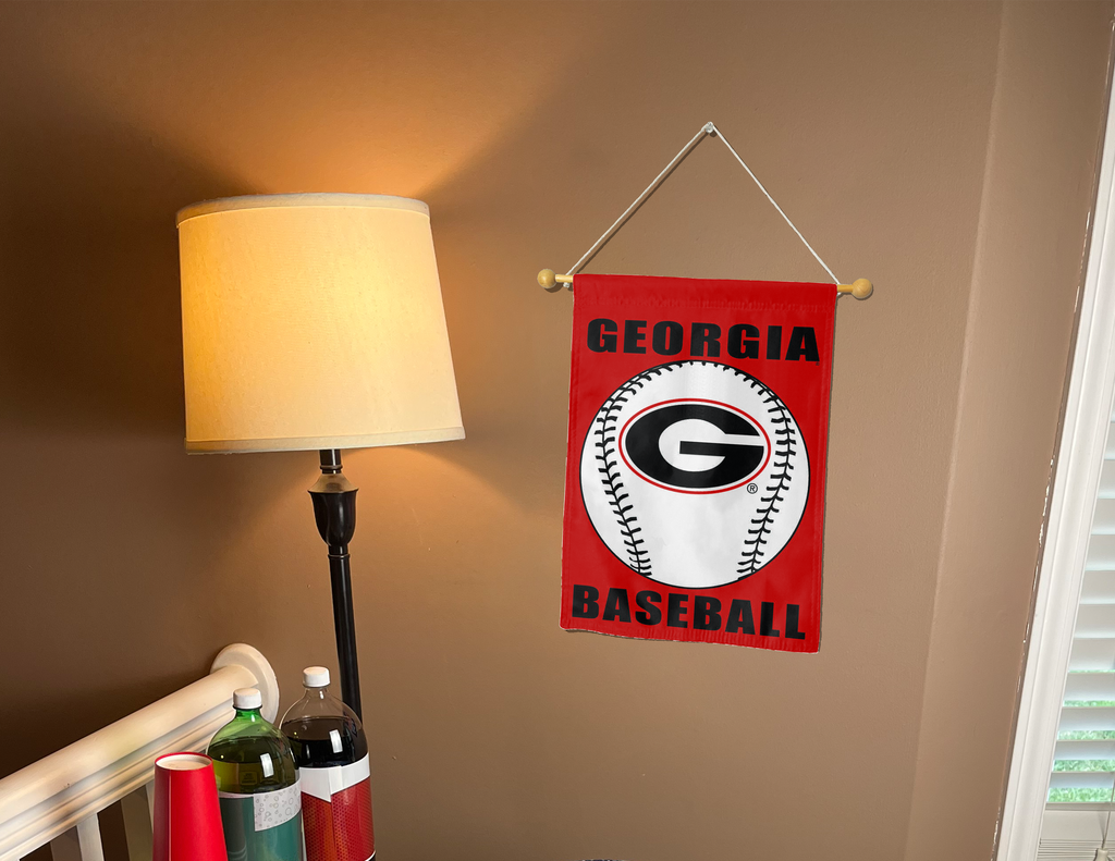 University of Georgia Baseball Double Sided Garden Flag