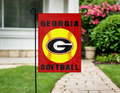 Georgia Softball Double Sided Garden Flag