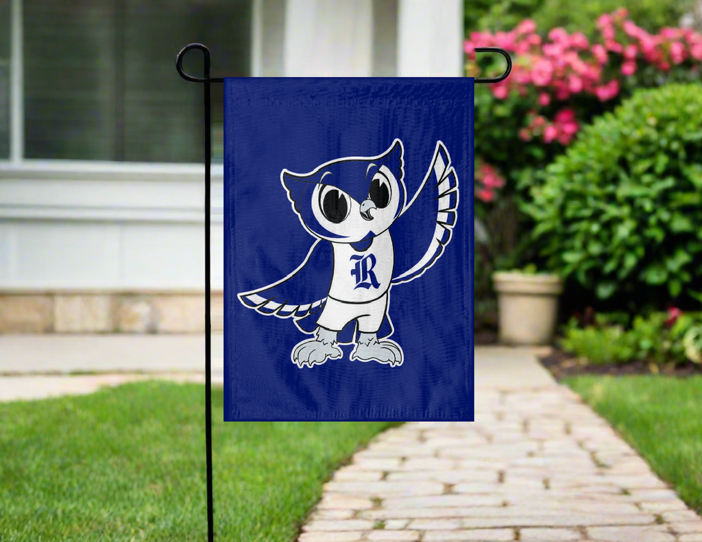 Rice University - Sammy The Owl Double Sided Garden Flag
