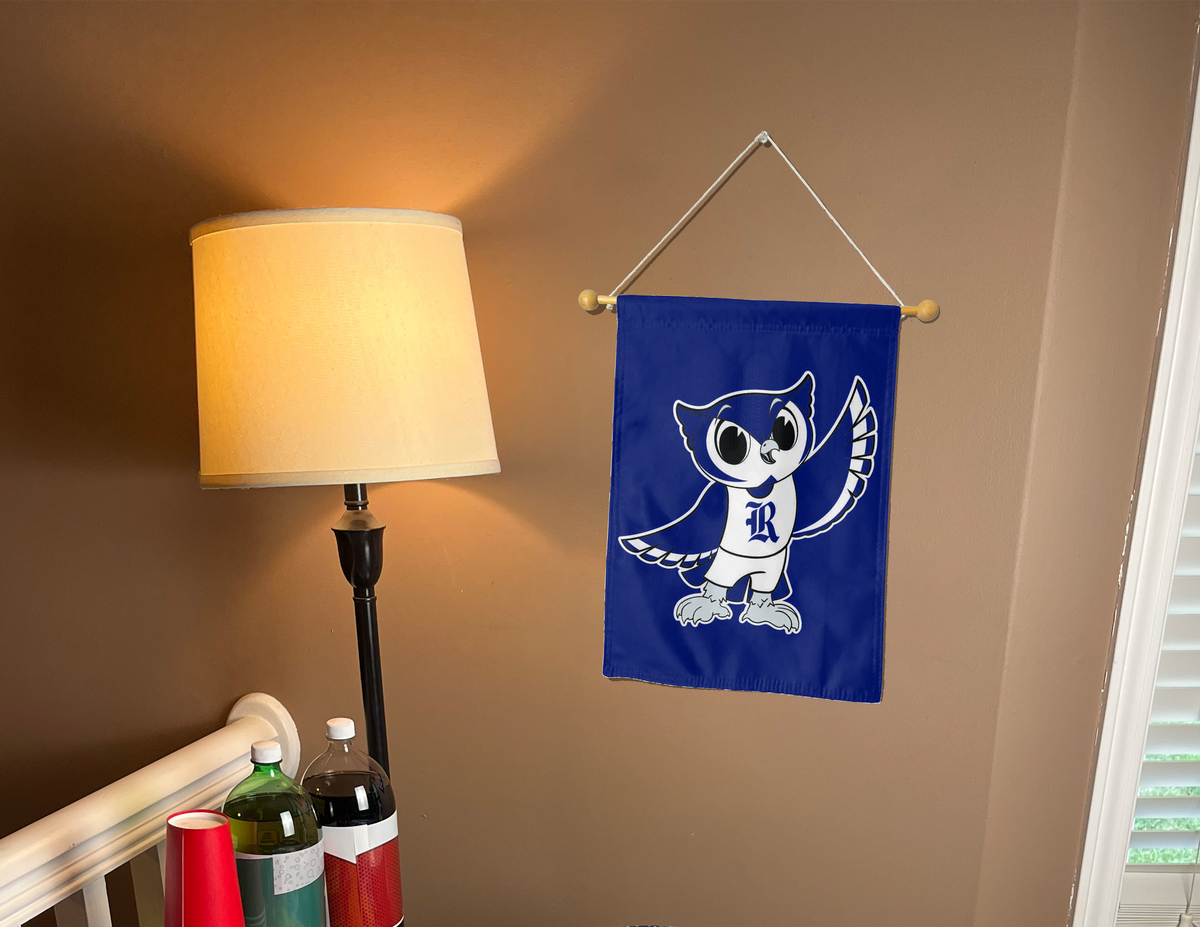 Rice University - Sammy The Owl Double Sided Garden Flag