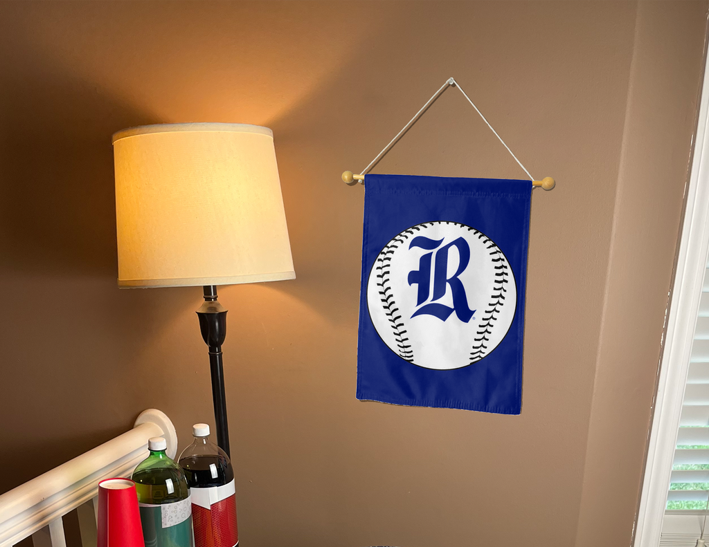 13x18 Rice Baseball Double Sided Garden Flag