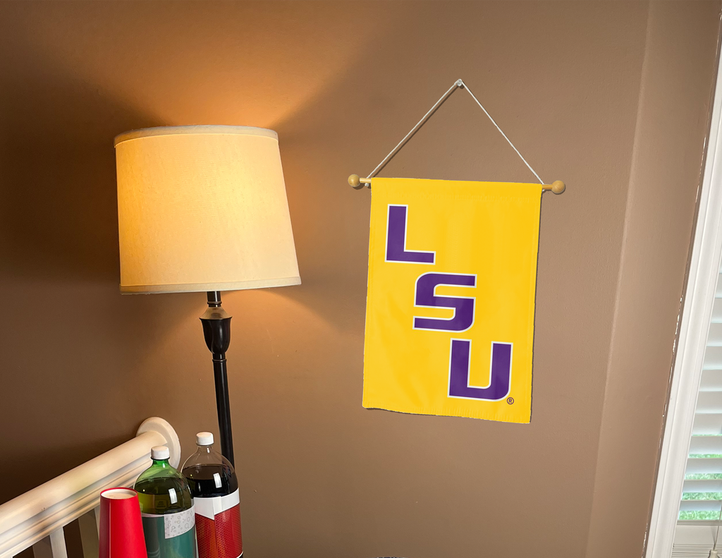 LSU - Tigers Gold Double Sided Garden Flag