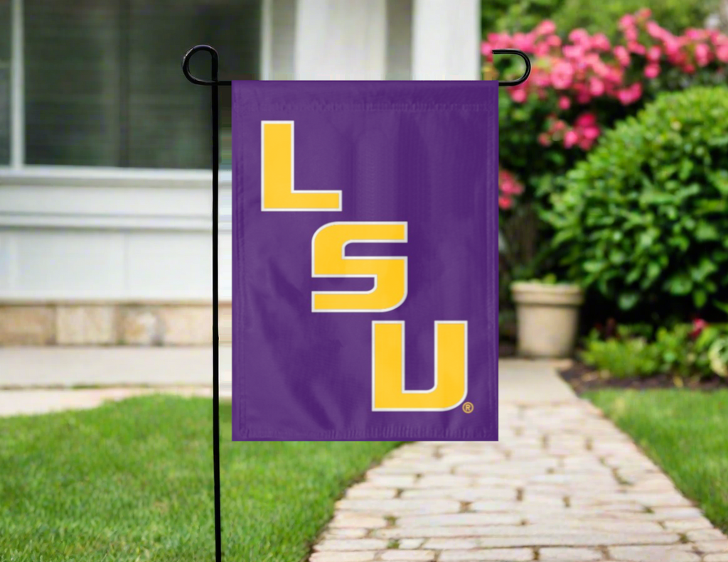 LSU - Tigers Purple Double Sided Garden Flag