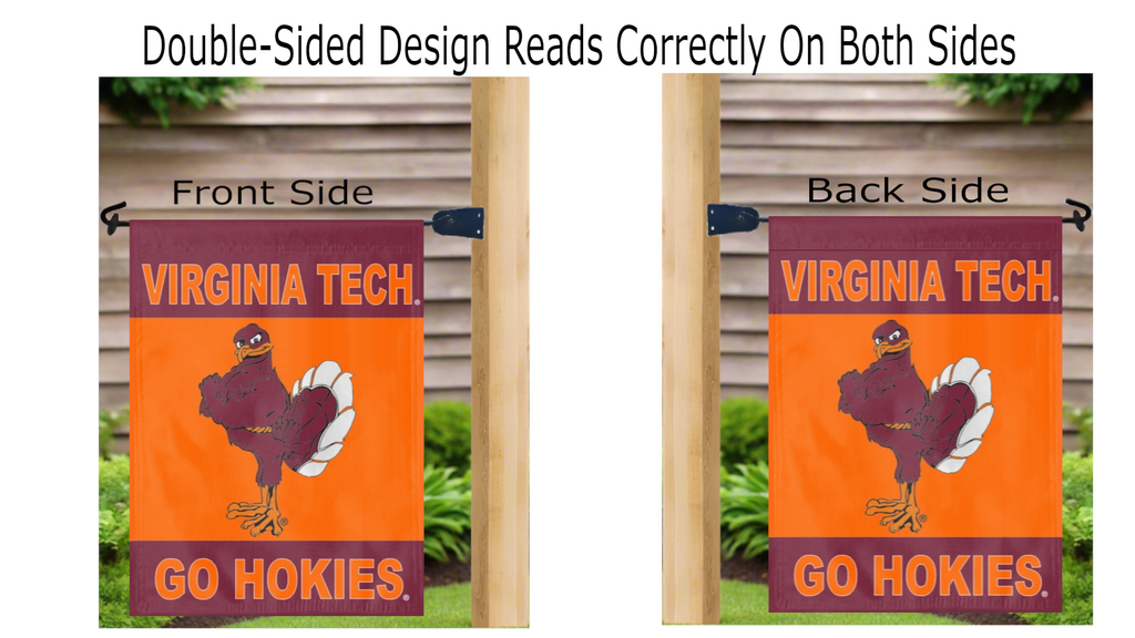Virginia Tech Hokies Double Sided Garden Flag