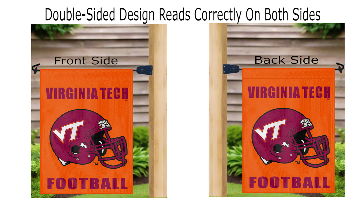 Virginia Tech - Hokies Football Double Sided Garden Flag