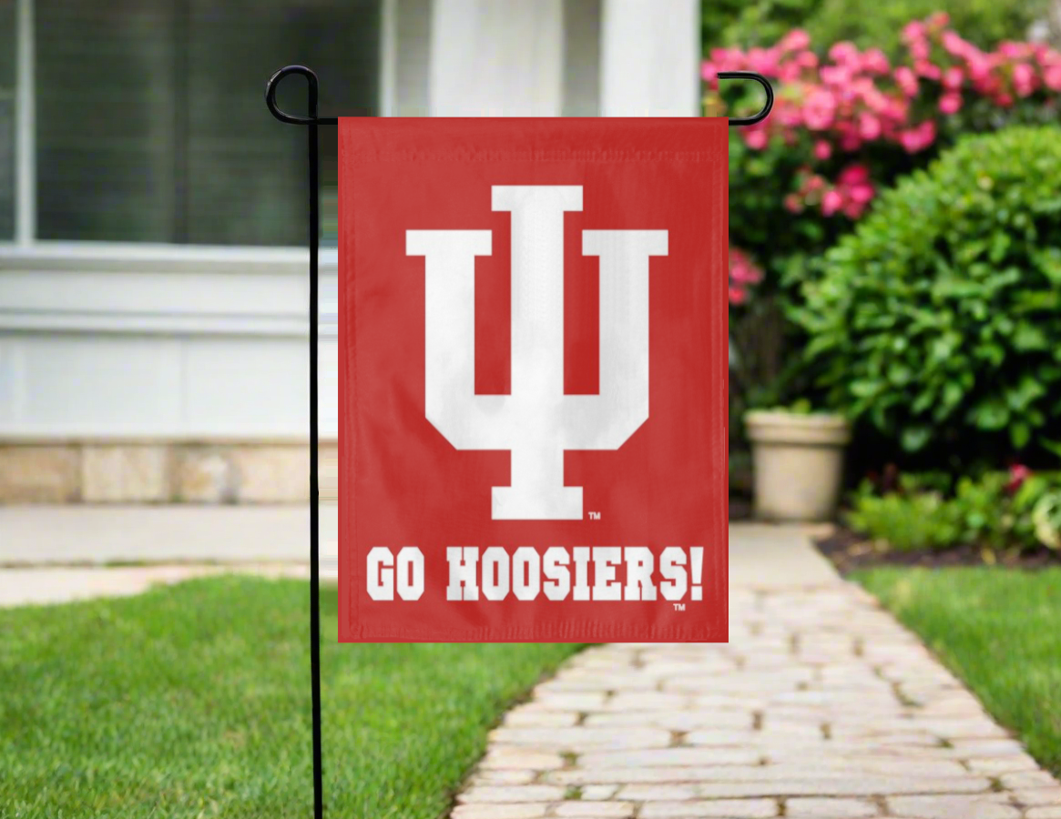 Indiana University Go Hoosiers Double Sided Garden Flag