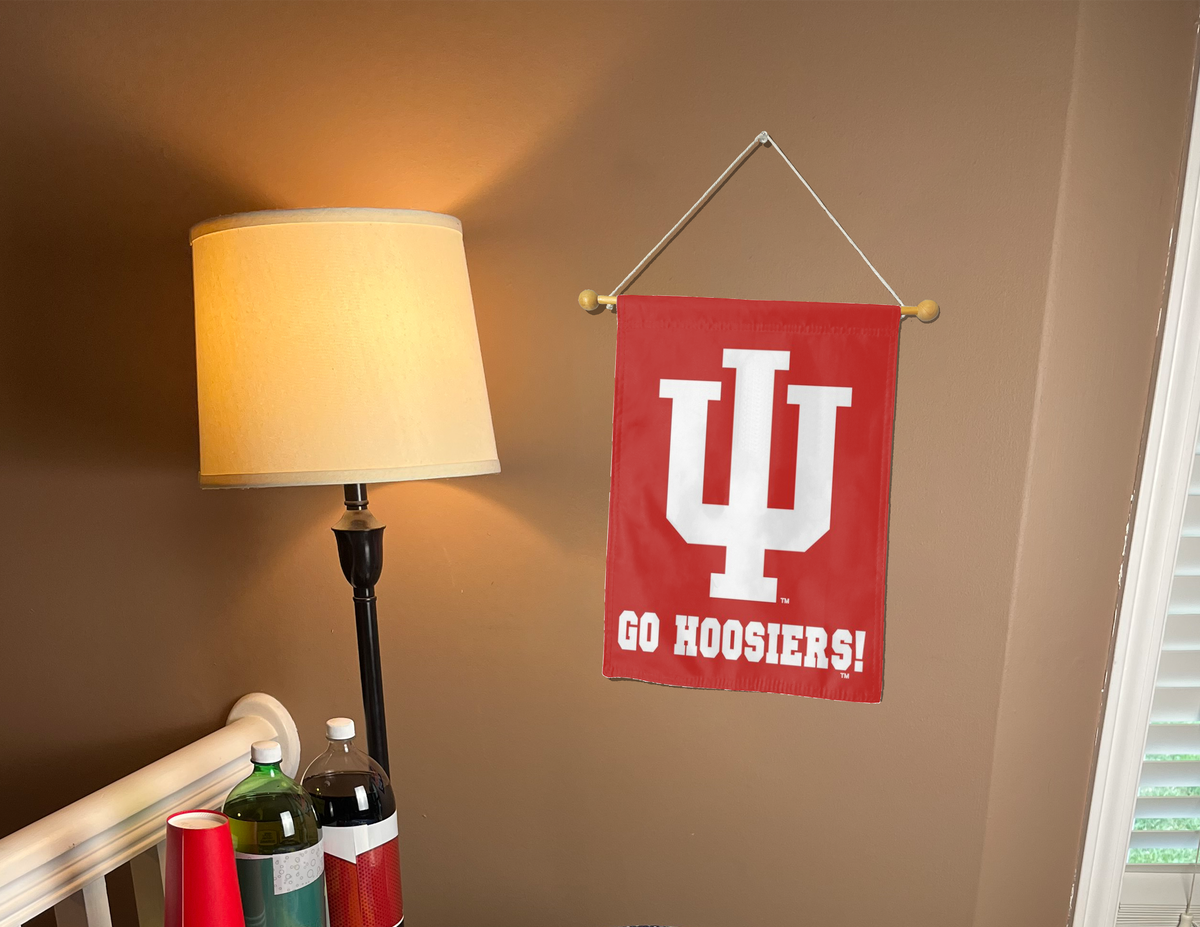 Indiana University Go Hoosiers Double Sided Garden Flag