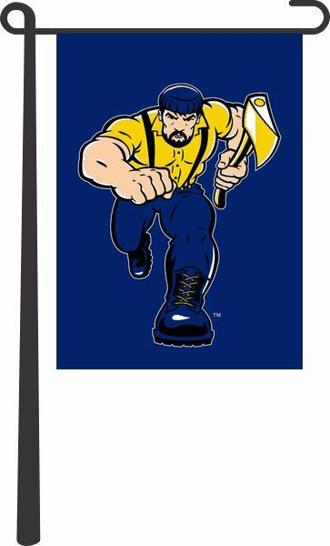 NAU Louie The Lumberjack Double Sided Garden Flag