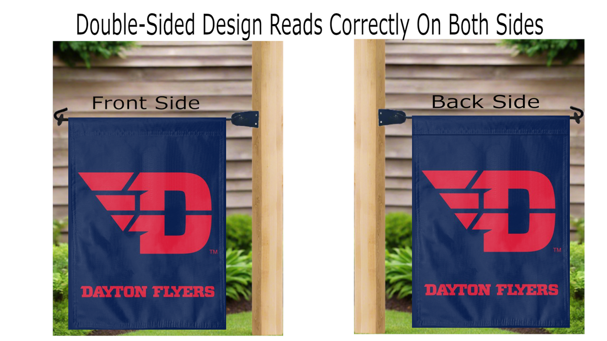University of Dayton - Flyers Blue Double Sided Garden Flag