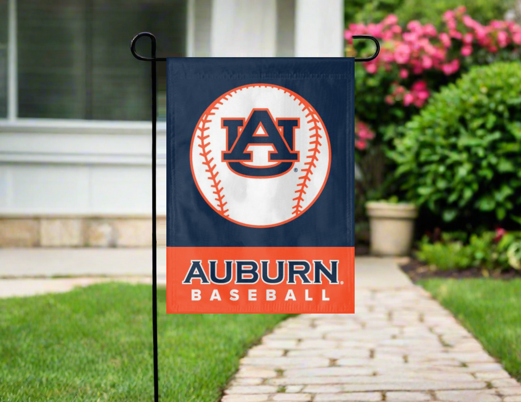 Auburn Baseball Double Sided Garden Flag