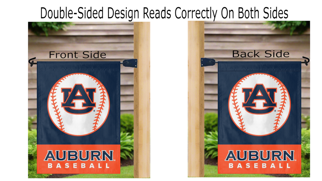 Auburn Baseball Double Sided Garden Flag