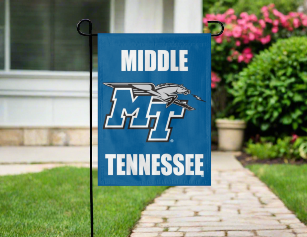 Middle Tennessee State - Blue Raiders Double Sided Garden Flag