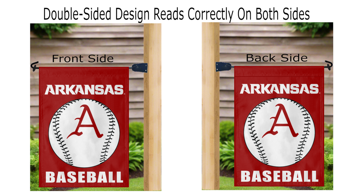 University of Arkansas - Baseball Double Sided Garden Flag