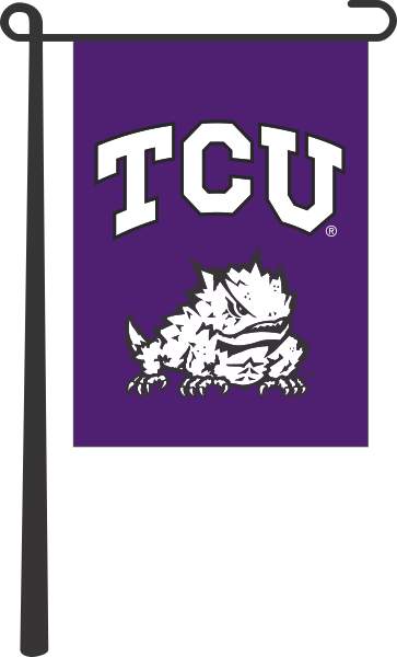 TCU Horned Frogs Double Sided Garden Flag