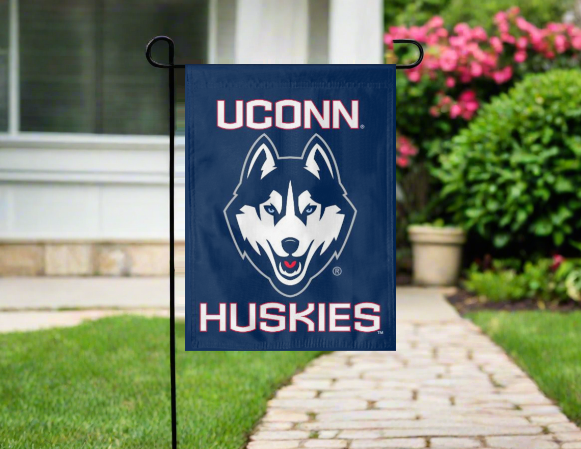 UCONN Huskies Double Sided Garden Flag