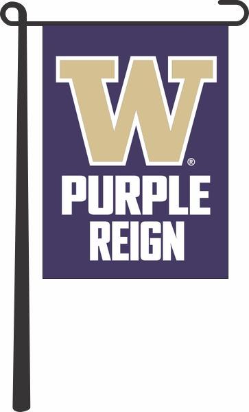 University of Washington - Purple Reign Double Sided Garden Flag
