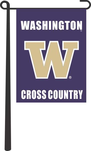 University of Washington - Cross Country Double Sided Garden Flag