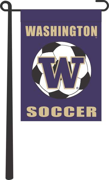 University of Washington - Soccer Double Sided Garden Flag