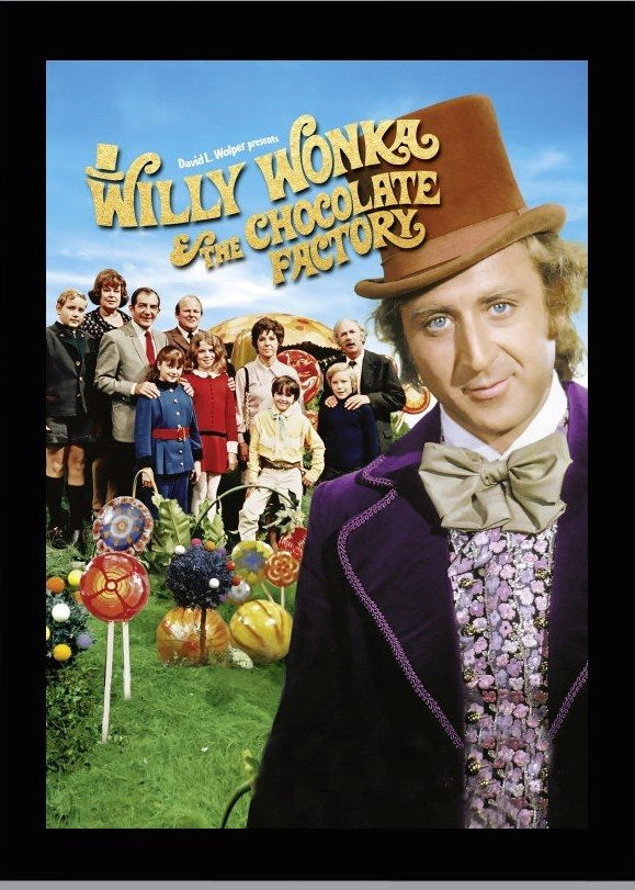 Willy Wonka And The Chocolate Factory Movie 1973 Wall Print Poster