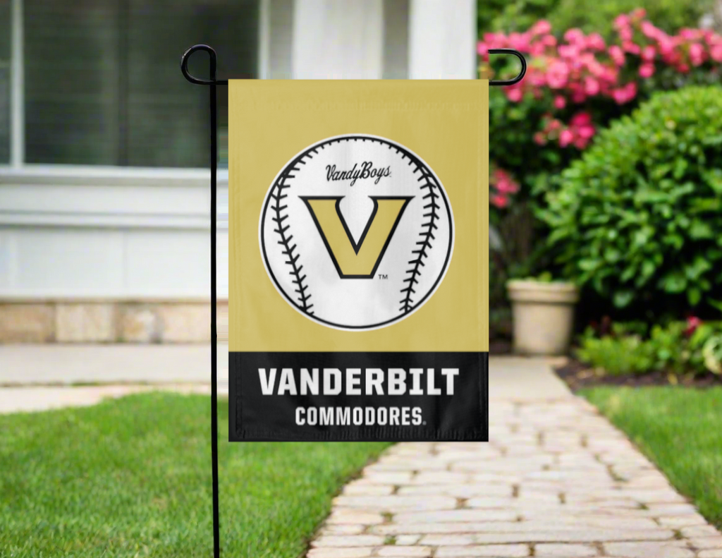 Vanderbilt VandyBoys Baseball Double Sided Garden Flag
