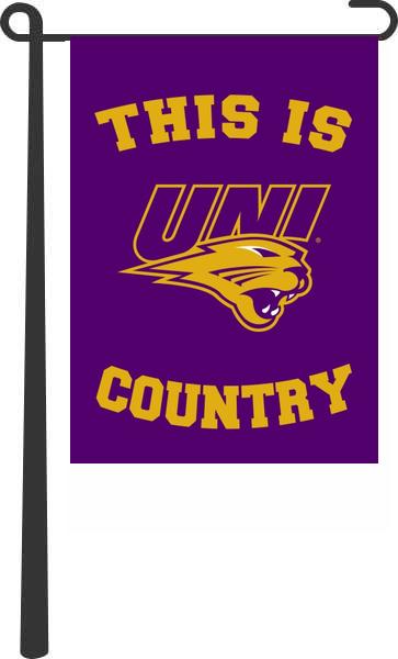 This Is UNI Panthers Country Double Sided Garden Flag