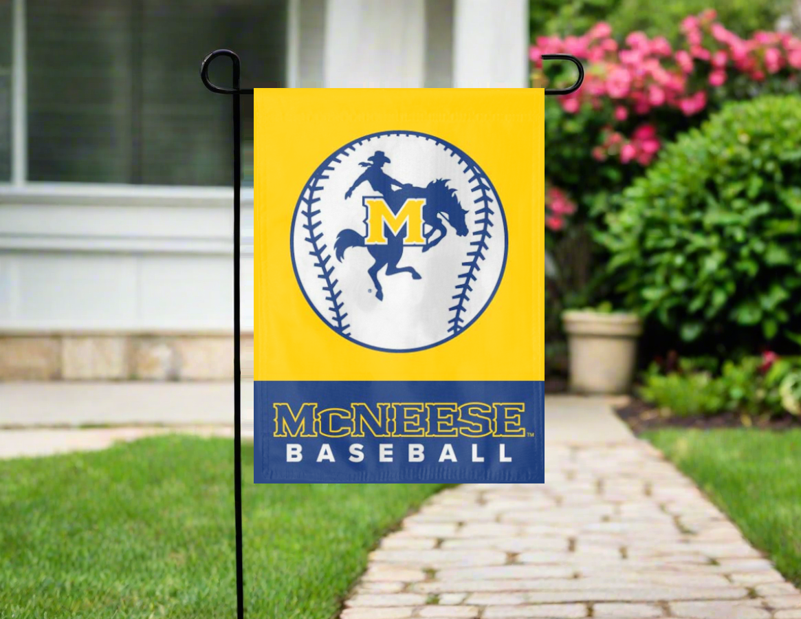 McNeese Baseball Double Sided Garden Flag