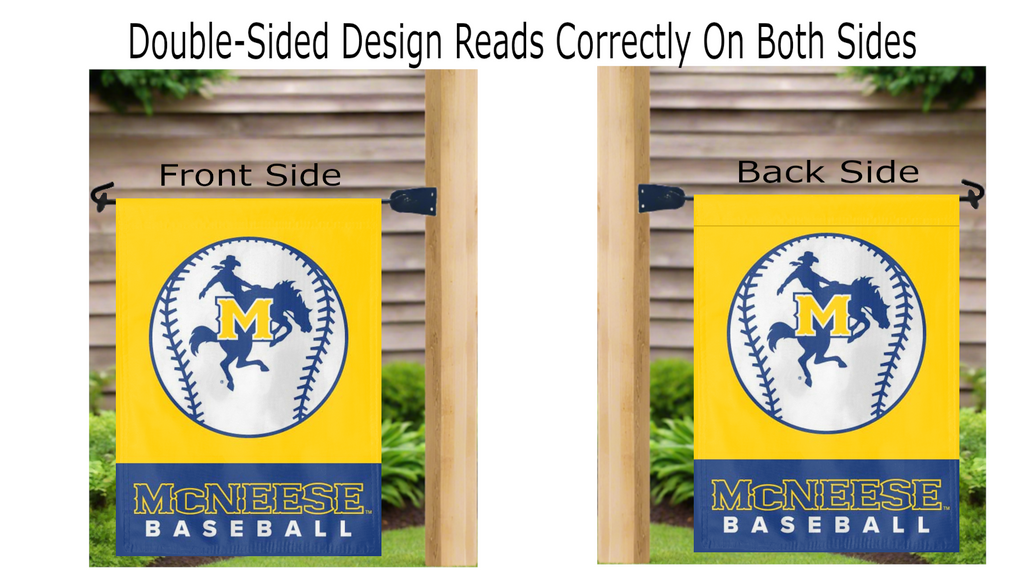 McNeese Baseball Double Sided Garden Flag