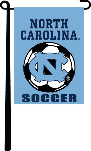 University of North Carolina Soccer Double Sided Garden Flag