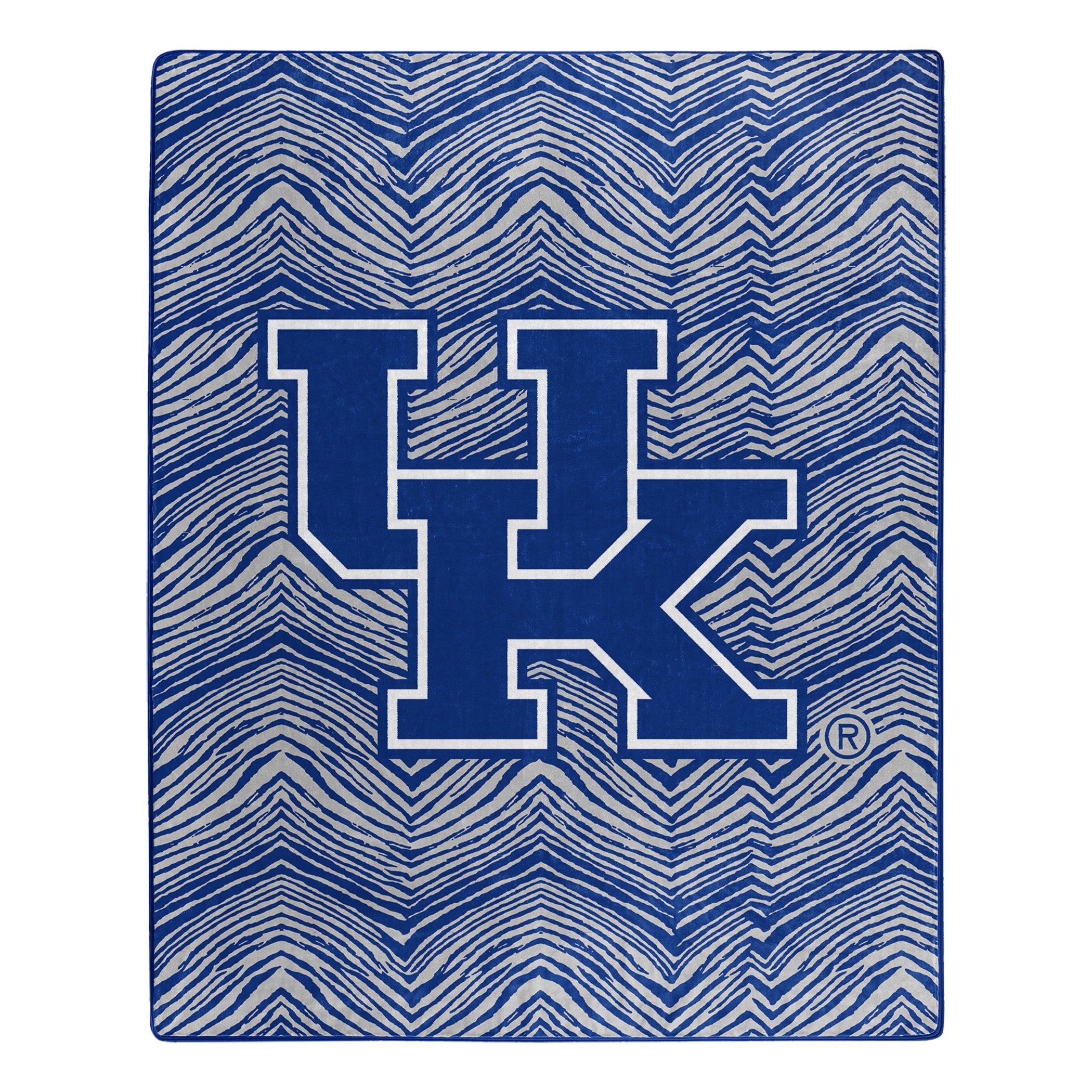 Zubaz x Northwest NCAA Kentucky Wildcats Zubified Raschel Throw Blanket