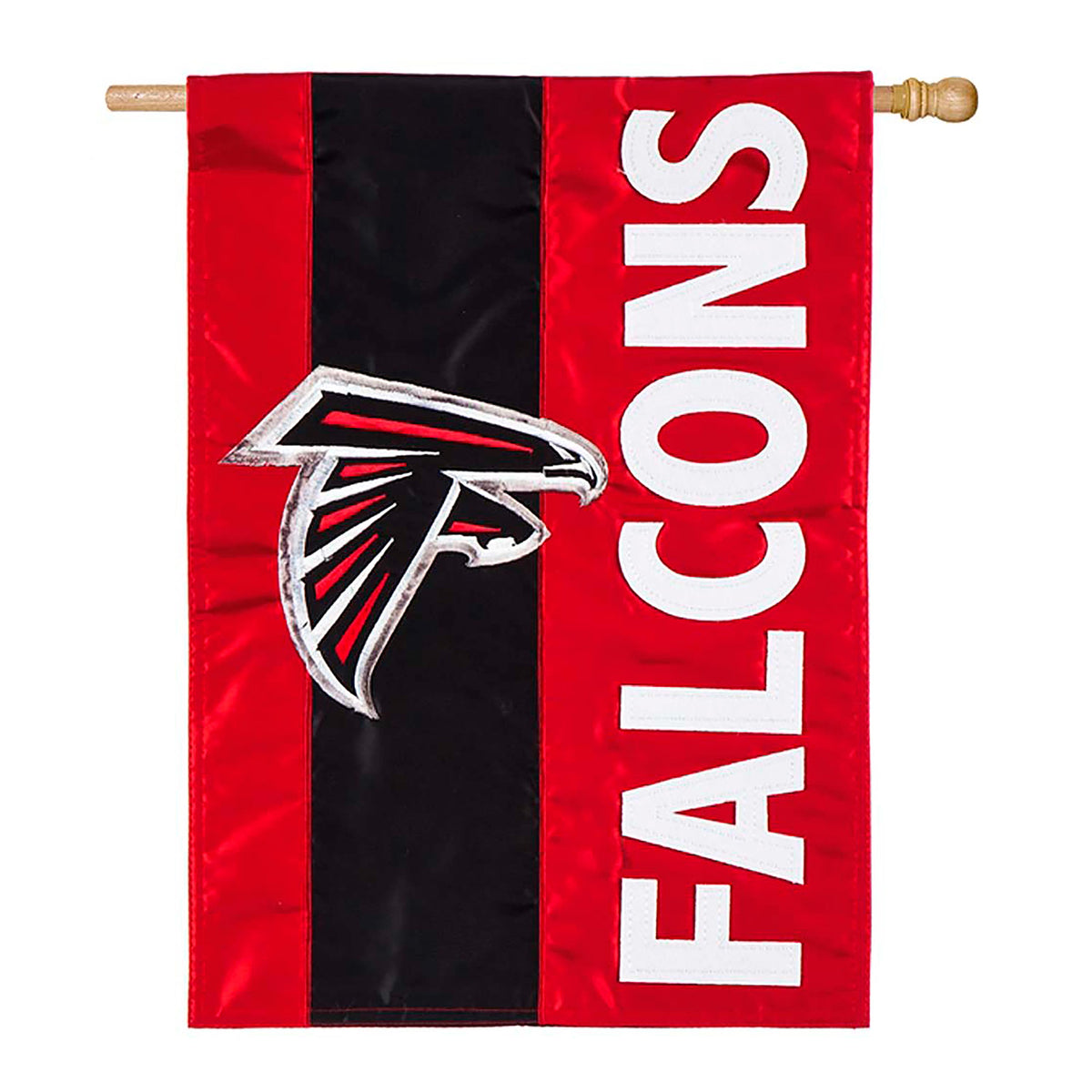 Atlanta Falcons Mixed-Material Embellished Appliqué House Flag