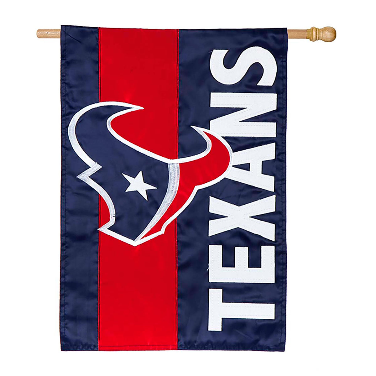 Houston Texans Mixed-Material Embellished Applique House Flag