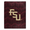 Zubaz x Northwest NCAA Florida State Seminoles Zubified Raschel Throw Blanket