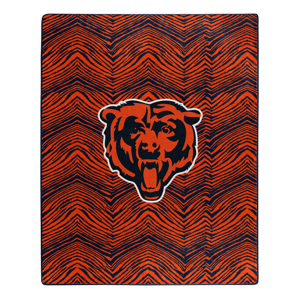 Zubaz x Northwest NFL Chicago Bears Zubified Raschel Throw Blanket