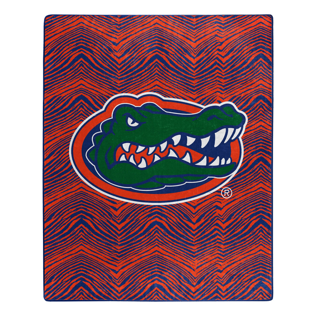 Zubaz x Northwest NCAA Florida Gators Zubified Raschel Throw Blanket