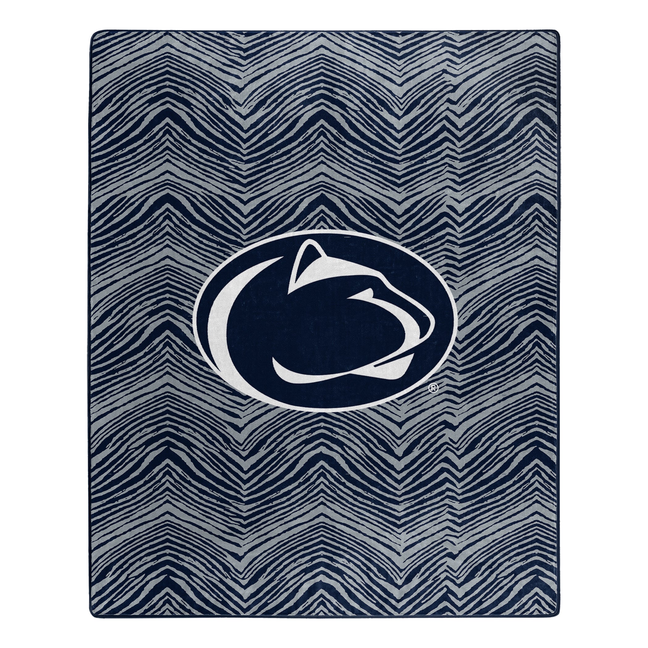 Zubaz x Northwest NCAA Penn State Nittany Lions Zubified Raschel Throw Blanket