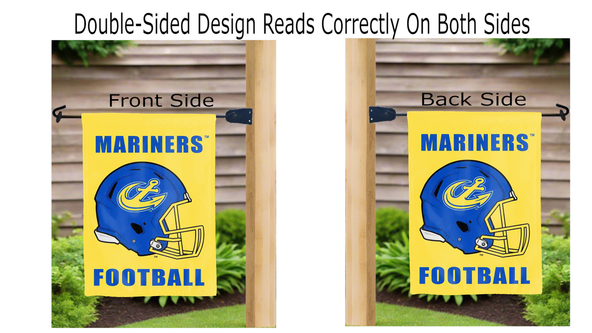Maine Maritime Academy - Football Garden Flag