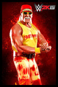 Superstar Hulk Hogan Wrestling Poster Iconic Wwe Legend Wall Art