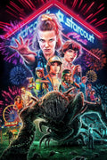 Stranger Things Tv Show Movie Poster Retro Sci-fi Print