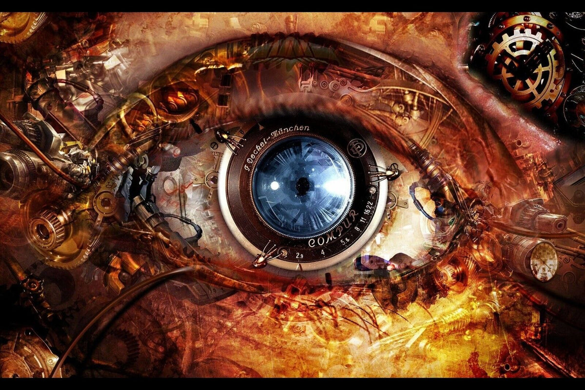 Steampunk Poster Retro Futuristic Print