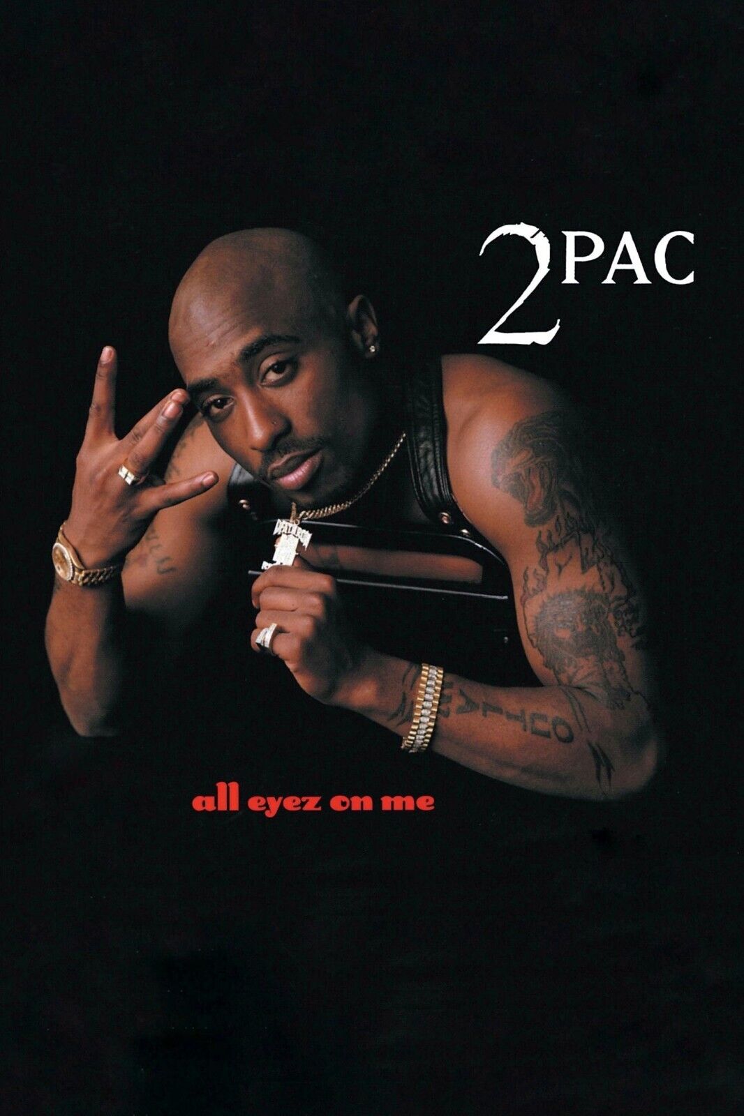 Tupac Shakur 2pac Poster Iconic Rap Music Legend Wall Art Hip Hop Artist Inspirational Print