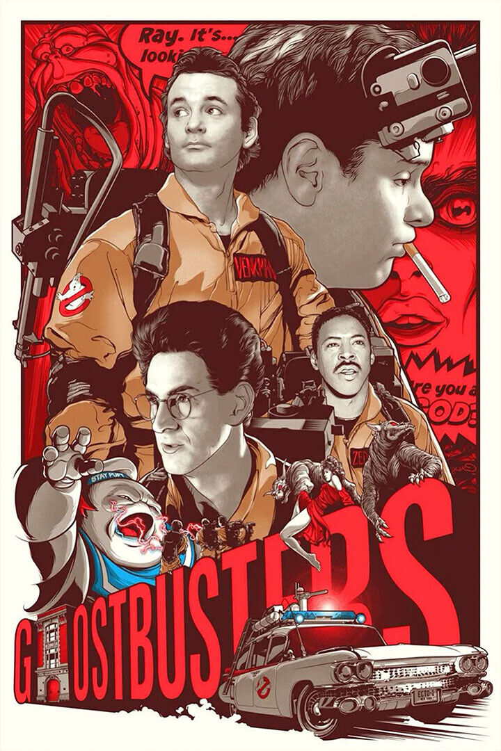 Ghostbusters Action Comedy Movie Cinema Poster Wall Art Print Home Wall Decor