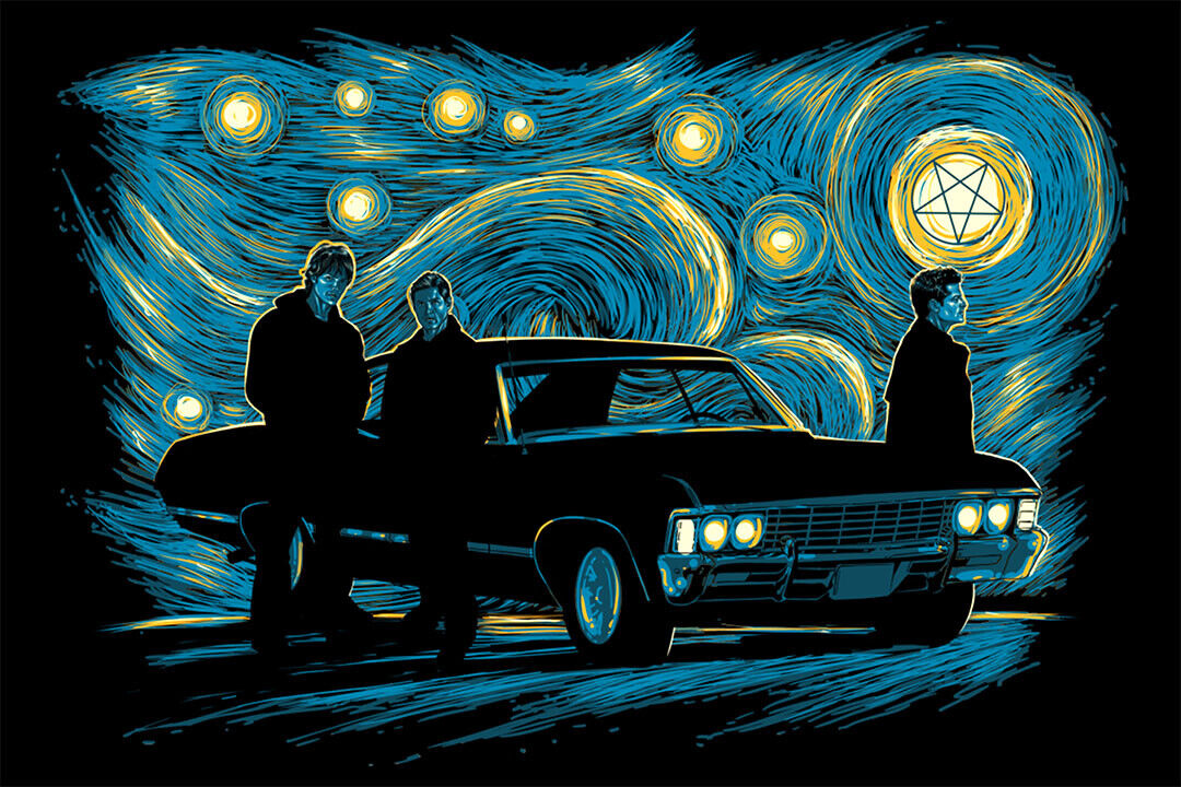 Supernatural Movie Characters Design Portrait Poster Wall Art Print Home Wall Decor