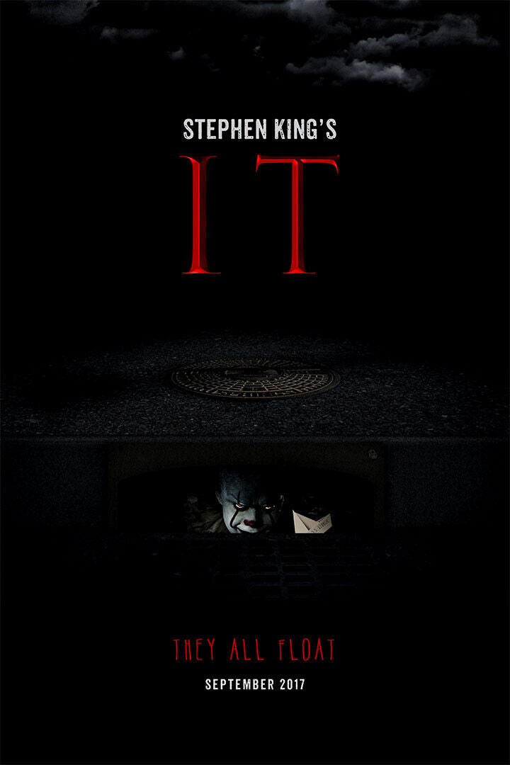 It 2017 Movie Stephen King Horrible Pennywise Horror Poster Wall Art Print Home Wall Decor
