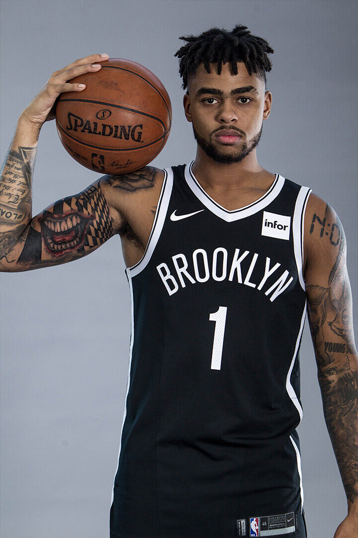 Dunk Block Star Dangelo Russell Basketball Poster Wall Art Print Home Wall Decor