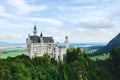 Neuschwanstein White Castle Surrounded By Trees Poster Wall Art Print Home Wall Decor