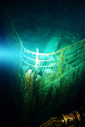 Bow Of Shipwrecked Titanic Cruise Ship Poster Wall Art Print Home Wall Decor