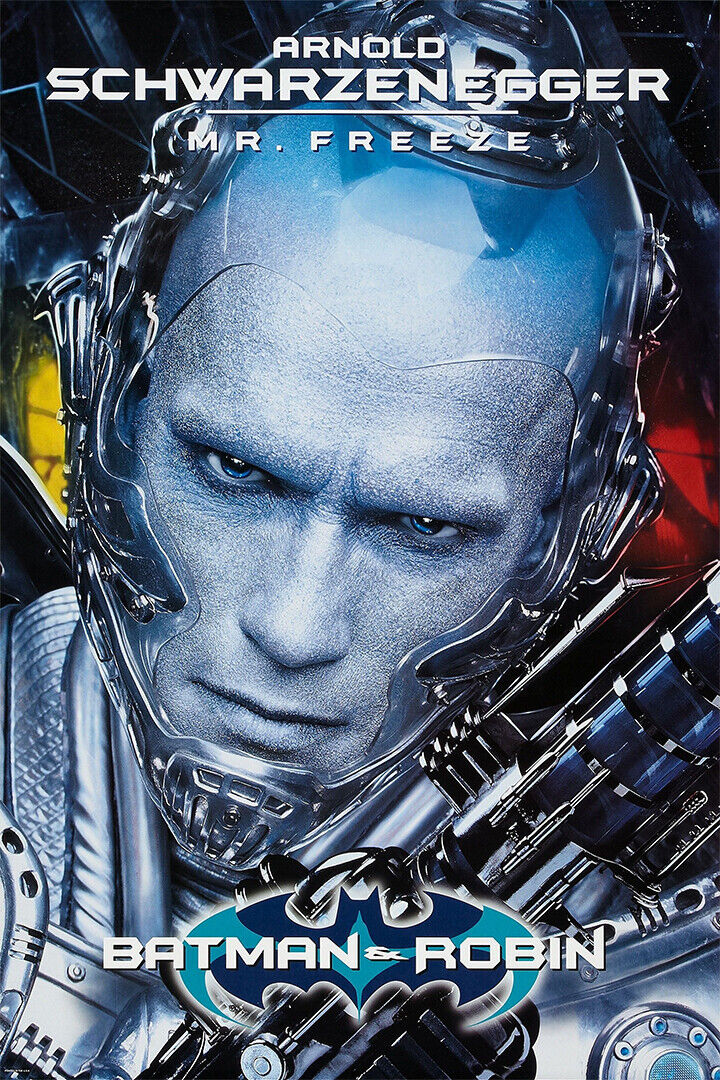 Mr Freeze Arnold Schwarzenegger Superhero Film Poster Wall Art Print Home Wall Decor
